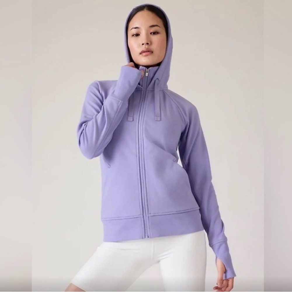 Athleta Triumph LP Purple full zip hoodie Jacket